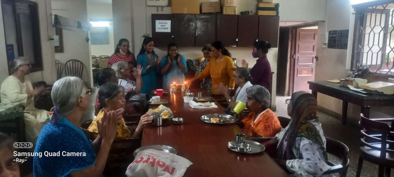 celebrating womens day at old age home